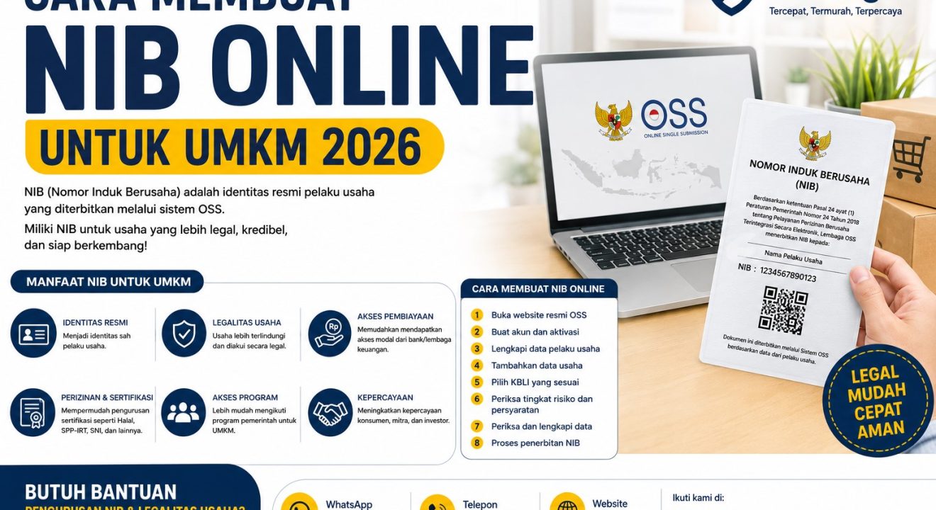 Cara membuat NIB online untuk UMKM melalui OSS 2026