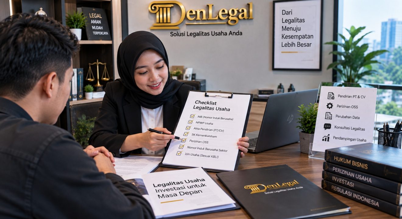 Legalitas usaha dan pemeriksaan dokumen perizinan bisnis bersama DenLegal